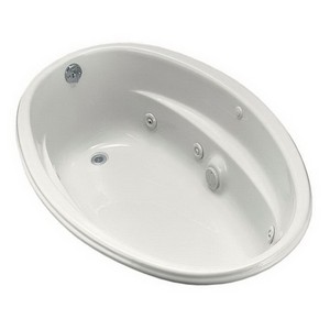 Kohler Proflex® K-1146-0 6-Jetted Acrylic Elongated Whirlpool, 40 inch x 60 inch, White