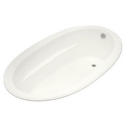Kohler K-1165 Sunward® Acrylic Soaking Tub, 72 inch x 42 inch x 21 inch, White