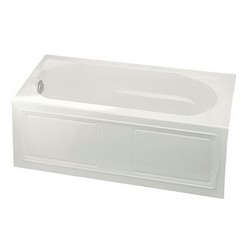 Kohler K-1184-LA Devonshire® Left Drain Placement Acrylic Soaking Tub, 60 inch x 32 inch x 20 inch, Biscuit