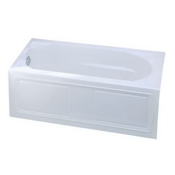 Kohler K-1184-LA Devonshire® Left Drain Placement Acrylic Soaking Tub, 60 inch x 32 inch x 20 inch, White