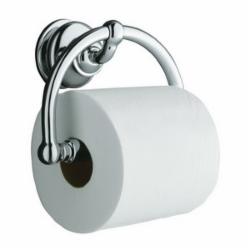 Kohler® Fairfax® 12157 Brass Toilet Tissue Holder, 6-1/2 inch x 3-3/8 inch x 4-3/4 inch, Polished Chrome