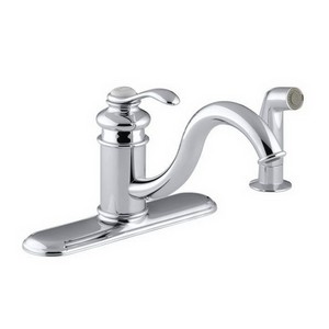 Kohler Fairfax® K-12172-CP 1-Handle Kitchen Faucet, 2.2 gpm, Polished Chrome