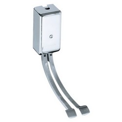 Kohler® Brass K-13816 Double Wall-Mount Foot Control, Polished Chrome
