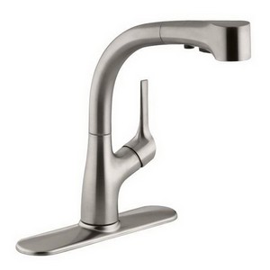 Kohler Elate™ K-13963-VS 1-Handle Pull-Out Kitchen Faucet, 2.2 gpm, Stainless