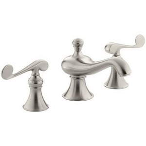 Kohler Revival® K-16102-4-BN 2-Handle 8 to 16 inch Widespread Lavatory Faucet, 1.5 gpm, Vibrant Brushed Nickel