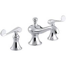 Kohler Revival® K-16102-4-CP 2-Handle 8 to 16 inch Widespread Lavatory Faucet, 1.5 gpm, Polished Chrome