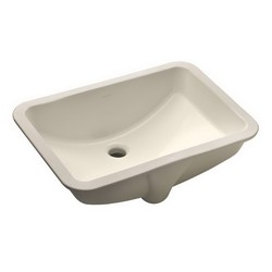 Kohler Ladena® K-2214 1-Basin Vitreous China Undermount Lavatory Sink, 20-7/8 inch x 14-3/8 inch, Biscuit