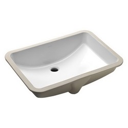 Kohler Ladena® K-2215 1-Basin Vitreous China Undermount Lavatory Sink, 23-1/4 inch x 16-1/4 inch, White