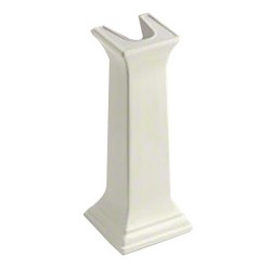 Kohler Memoirs® K-2267 Fireclay Bathroom Sink Pedestal, 27-3/8 inch H, Biscuit
