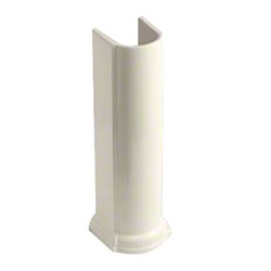 Kohler Devonshire® K-2288 Vitreous China Bathroom Sink Pedestal, 26-1/2 inch H, Almond