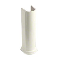Kohler Devonshire® K-2288 Vitreous China Bathroom Sink Pedestal, 26-1/2 inch H, White