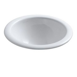 Kohler Compass™ K-2298 1-Basin Vitreous China Self-Rimming, Undermount Lavatory Sink, 13-1/4 inch x 13-1/4 inch, White