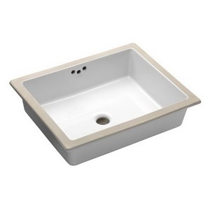 Kohler Kathryn® K-23-0 1-Basin Vitreous China Undermount Lavatory Sink, 19-3/4 inch x 15-5/8 inch, White