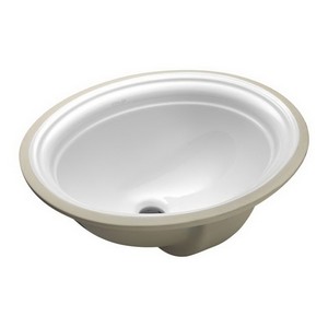 Kohler Devonshire® K-23-0 1-Basin Vitreous China Undermount Lavatory Sink, 18-3/8 inch x 15-1/4 inch, White