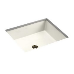 Kohler Verticyl® K-2882 Under-Mount Vitreous China Rectangular Bathroom Sink, 19-13/16 inch x 15-5/8 inch, Biscuit