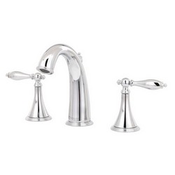 Kohler Finial® K-310-4M-CP 2-Handle 8 to 16 inch Widespread Lavatory Faucet, 1.5 gpm, Polished Chrome