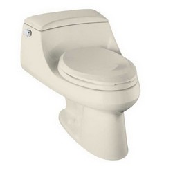 Kohler San Raphael™ K-3466 Ingenium® Flush System Left Trip Lever Vitreous China One-Piece Toilet With Seat, 1.6 gpf, Almond
