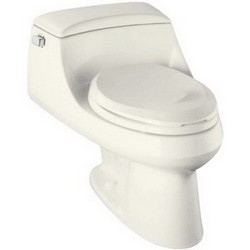 Kohler San Raphael&trade; K-3466 Ingenium&reg; Flush System Left Trip Lever Vitreous China One-Piece Toilet With Seat, 1.6 gpf, Biscuit