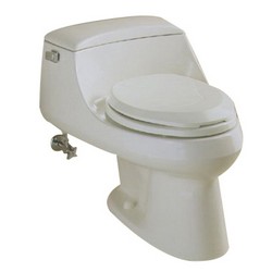 Kohler San Raphael&trade; K-3466 Ingenium&reg; Flush System Left Trip Lever Vitreous China One-Piece Toilet With Seat, 1.6 gpf, White