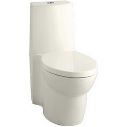 Kohler Saile® K-3564 Dual Flush System Top Trip Lever Vitreous China One-Piece Toilet With Seat, 1.6 gpf/0.8 gpf, Biscuit