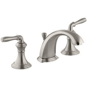 Kohler Devonshire® K-394-4-BN 2-Handle 8 to 16 inch Widespread Lavatory Faucet, 2.2 gpm, Vibrant Brushed Nickel