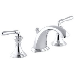 Kohler Devonshire® K-394-4-CP 2-Handle 8 to 16 inch Widespread Lavatory Faucet, 2.2 gpm, Polished Chrome