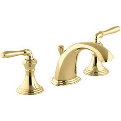 Kohler Devonshire® K-394-4-PB 2-Handle 8 to 16 inch Widespread Lavatory Faucet, 2.2 gpm, Vibrant Polished Brass