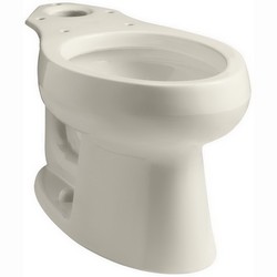 Kohler K-4198 Wellworth® 12 inch Rough-In Vitreous China Elongated Front Toilet Bowl, Almond