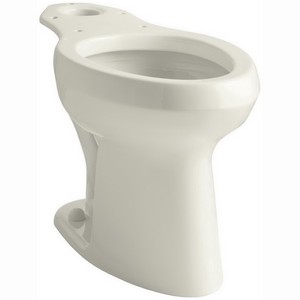 Kohler K-4304 Highline® 12 inch Rough-In ADA Vitreous China Elongated Front Toilet Bowl with Pressure Lite® Flushing Technology, Biscuit