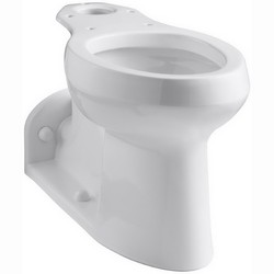 Kohler K-4305 Barrington™ Comfort Height 4 inch Rough-In ADA Vitreous China Elongated Front Toilet Bowl, 1 gpf, White