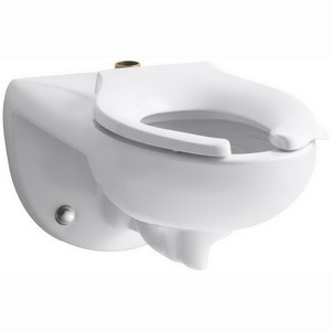 Kohler K-4325 Kingston™ ADA Vitreous China Elongated Front Toilet Bowl with Top Spud, 1.6 gpf or 1.28 gpf, White