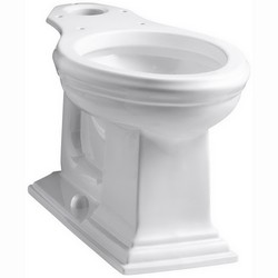 Kohler K-4380 Memoirs® 12 inch Rough-In ADA Vitreous China Elongated Front Toilet Bowl, White