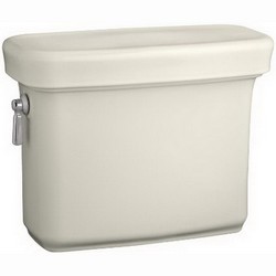 Kohler K-4383 Bancroft® Class Five® Flush System Left Trip Lever Vitreous China Toilet Tank, 1.28 gpf, Biscuit