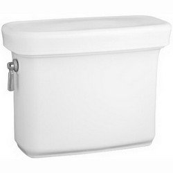 Kohler K-4383 Bancroft® Class Five® Flush System Left Trip Lever Vitreous China Toilet Tank, 1.28 gpf, White