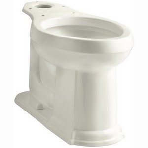 Kohler K-4397 Devonshire® Comfort Height 12 inch Rough-In ADA Vitreous China Elongated Front Toilet Bowl, Biscuit