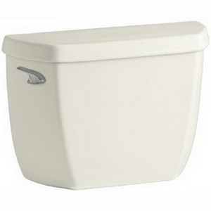Kohler K-4436 Wellworth® Class Five® Flush System Left Trip Lever Vitreous China Toilet Tank, 1.28 gpf, Biscuit