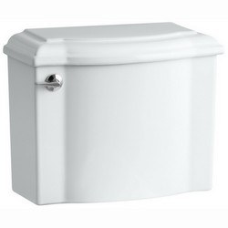 Kohler K-4438 Devonshire® Class Five® Flush System Left Trip Lever Vitreous China Toilet Tank, 1.28 gpf, White