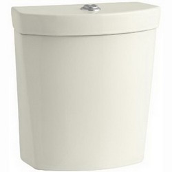 Kohler K-4441 Persuade® Dual-Flush System Top Mount Trip Lever Vitreous China Toilet Tank, 1/1.6 gpf, Biscuit