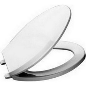 Kohler K-4652 Lustra™ Q2™ Advantage™ Solid Polypropylene Closed-Front Elongated Toilet Seat, 17-3/16 inch L x 14-3/16 inch W x 1 inch D, Tender Grey
