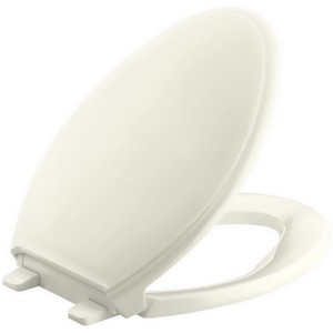 Kohler K-4684 Glenbury™ Q2™ Advantage™ Solid Polypropylene Closed-Front Elongated Toilet Seat, 18-13/16 inch L x 14-3/16 inch W x 1-1/4 inch D, Biscuit