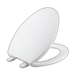 Kohler K-4774 Brevia™ Q2™ Advantage™ Solid Polypropylene Closed-Front Elongated Toilet Seat, 17-13/16 inch L x 14-3/16 inch W x 3/4 inch D, White