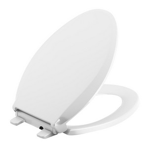 Kohler K-4888 Cachet® Nightlight Q3™ Plastic Closed-Front Elongated Toilet Seat, 18-1/16 inch L x 14-3/16 inch W, White
