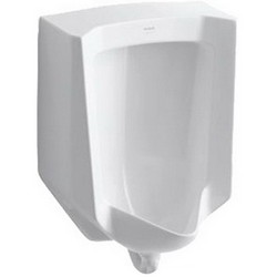 Kohler Bardon™ K-4904-ER Rear Spud Vitreous China High Efficiency Wall Mount Washout Urinal, 18 inch x 14-1/8 inch, 0.125 to 1 gpf, White