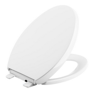 Kohler K-5638 Reveal® Nightlight Q3™ Plastic Closed-Front Elongated Toilet Seat, 18-1/16 inch L x 14-3/16 inch W, White
