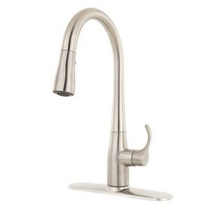 Kohler Simplice® K-597-VS 1-Handle Pull-Down Spray Kitchen Faucet, 2.2 gpm, Vibrant Stainless