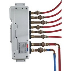 Kohler K-682-K-NA Brass Six-Port Thermostatic Valve, 3/4 inch NPT Inlet and 1/2 inch NPT Outlet, 21 gpm