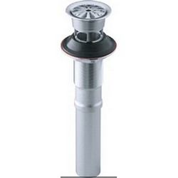 Kohler K-7129-A-CP Brass Grid Drain With Overflow, 1-1/4 inch, Polished Chrome