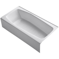 Kohler K-716 Villager™ Right Drain Placement Cast Iron Soaking Tub, 60 inch x 30-1/4 inch x 14 inch, White
