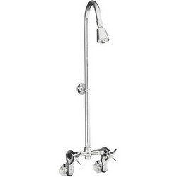 Kohler K-7254-CP 2-Four-Arm Handle Brass Industrial Exposed Shower, Polished Chrome