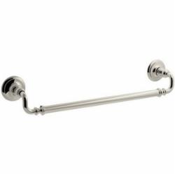 Kohler® Artifacts™ 72567 Brass Towel Bar, 18 inch, Vibrant Polished Nickel